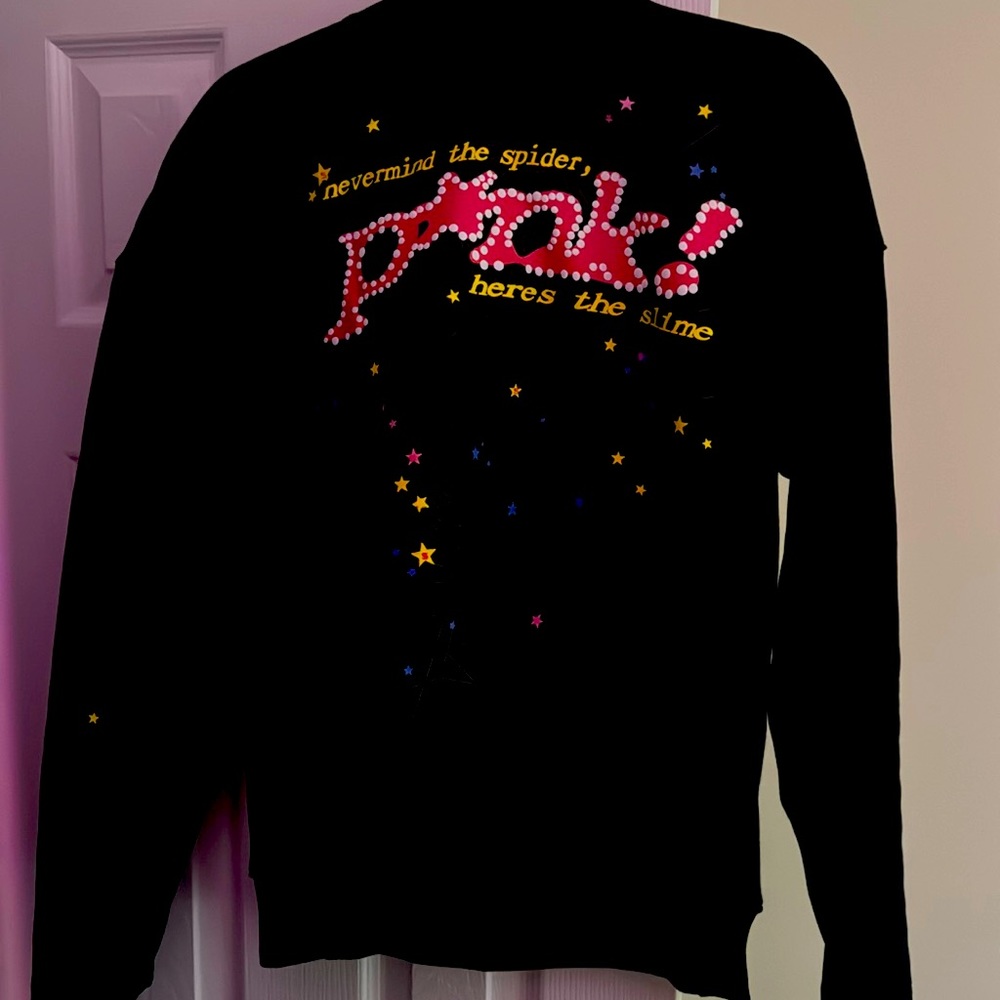 Black punk spider hoodie
